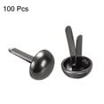 thumbnail image 3 of Unique Bargains 12x19mm Mini Brads Round Paper Fasteners for Art Crafting, Dark Grey 100pack, 3 of 5