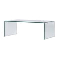 thumbnail image 3 of Curvo Clear Tempered Glass Waterfall Coffee Table, 3 of 5