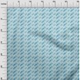 thumbnail image 3 of oneOone Polyester Spandex Light Blue Fabric Writing Font Fabric For Sewing Printed Craft Fabric By The Yard 56 Inch Wide, 3 of 4