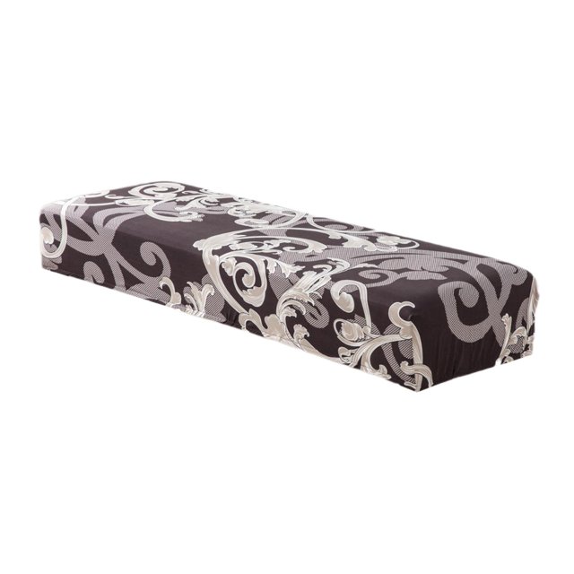 Rongfmy Stretch Jacquard Dining Bench Cover Removable Bench Slipcover Washable B