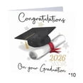 thumbnail image 1 of 2026 Graduation Card, 10pcs Congrats Grad for High School, College, University, 2026 Graduation Party, Elegant Graduation Greeting Card for Graduate, High School or College Graduation, 1 of 5