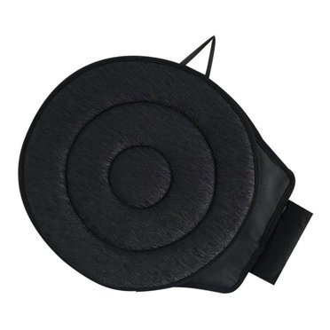 Coussin Rotatif Souple à 360 Degrés Coussin de Chaise Pivotante de Siège de Voiture 360 Degrés Cercle Noir