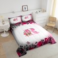 thumbnail image 4 of Erosebridal Letter Initial Bedding Twin Comforter Set,Monogrammed Personalized Down Comforter,Flower Decor,Reversible,Lightweight,2-Piece, 4 of 8