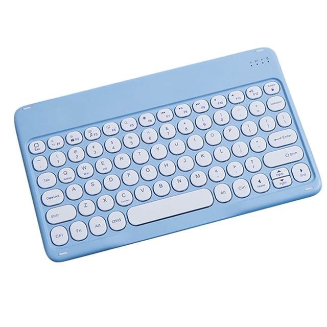 Clavier de Machine à Écrire Sans Fil Portable Bluetooth Couleur Clavier d'Ordinateur, Mini Machine à Écrire Rétro Sans Fil Compacte au Design Flexible Clavier, Design Compact Ultra-Mince