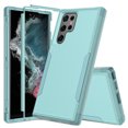 thumbnail image 1 of Supershield Case for Samsung Galaxy S22 Ultra 5G, Dual Layer Military Grade Drop Proof Protective Cover Hard Shell Durable Phone Case - Sky Blue, 1 of 5