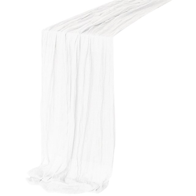 VogueV table runners 90x180cm long - Boho Dining Decor White