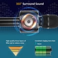 thumbnail image 3 of Microphone de Karaoké Bluetooth Sans Fil Portable 3-en-1 avec Haut-Parleur, 3 of 7
