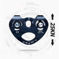 thumbnail image 4 of facefd Zip Line Trolley Double Pulleys Hanging Device Caving Tool Rope Fixator 25KN Tandem Wheels Climbing Pulley for Outdoor Use Black Black, 4 of 6
