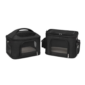Pet Sac à bandoulière, sac à dos double couche pour chat Porte-jambes pour chien avec ceinture réglable Sac à dos respirant pour chien pour randonnée en plein air Camping