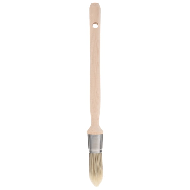 Pinceau Rond avec Manche en Bois Ensemble de 2 Outils de Peinture d'Angle