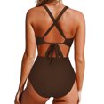 thumbnail image 3 of DPTALR Combinaison Bikini pour Femmes Couleur Unie, 3 of 3