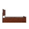 thumbnail image 4 of AFI Metro Solid Wood Full Bed and Footboard with Twin Trundle in Walnut, 4 of 10