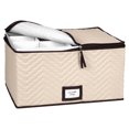 thumbnail image 1 of HOLDN' STORAGE Étui de Rangement pour Verres à Vin 12 - Microfibre Douce, 19 Pouces x 9.5 Pouces x 14 Pouces, 1 of 7