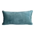 thumbnail image 1 of HomeRoots 402809 Quilted Teal Velvet Lumbar Throw Pillow, 1 of 1