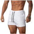 thumbnail image 2 of Plebaso Men's Gym Shorts Quick Dry Athletic Running Shorts Lightweight Workout Bodybuilding Training Shorts, 2 of 5