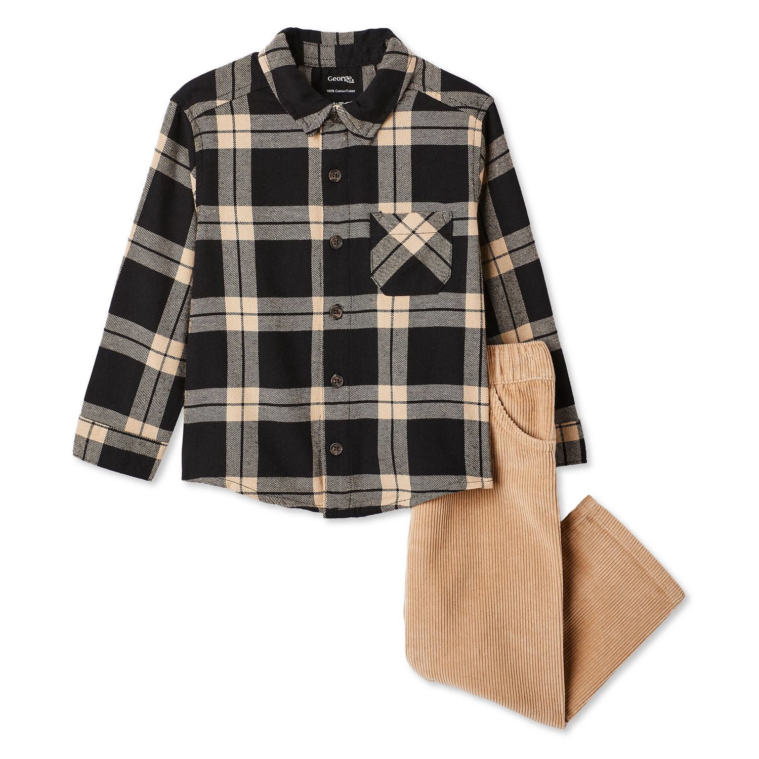 Ensemble 2 pièces avec chemise George pour petits garçons