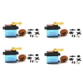 thumbnail image 1 of 4 Pcs Servo Numérique 20kg Couple Élevé 180° Acier Inoxydable Servo à Engrenages pour Télécommande 1/8 1/10, 1 of 8