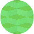 thumbnail image 1 of Ahgly Tapis Rond Lavable en Machine Intérieur Transitionnel Vert Néon, 6 Pieds Rond, 1 of 7