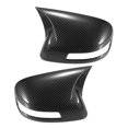 thumbnail image 1 of Unique Bargains 1 Pair Car Rear View Driver Passenger Side Mirror Cover Cap Overlay Black Carbon Fiber Pattern for Honda Civic 9th Gen Mirror Guard Covers Trims, 1 of 6