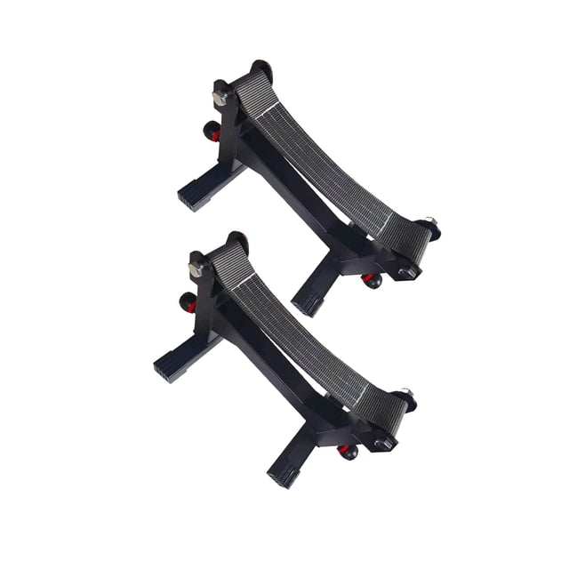 Langgg 2x Deadlift Sling Racks Easily Load Stand Barbell Deadlift Black Barbell for Jack Rack Strap