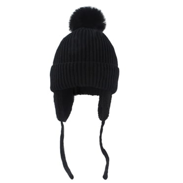 Ketyyh-chn99 Baby Winter Hat Kids Beanie Kids Toddler Baby Unisex Print Plush Autumn Winter Heart Neck Knit Hat for 1-6 Years,Black