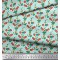 thumbnail image 3 of Soimoi Poly Georgette Fabric Leaves & Floral Printed Fabric 1 Yard 42 Inch Wide, 3 of 3