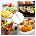 thumbnail image 4 of Pack of 80 Fruit Cake Fork with Handle Single-use Handheld Pastry Baking Food Picks Dessert Pastry Forks Snacks Tableware Household Bar Party Transparent, 4 of 6