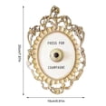 thumbnail image 3 of Hangs Pendant 2 Champagne Doorbell with European Style Button Elegant Home Accessory Modern Door for Entryways, 3 of 8