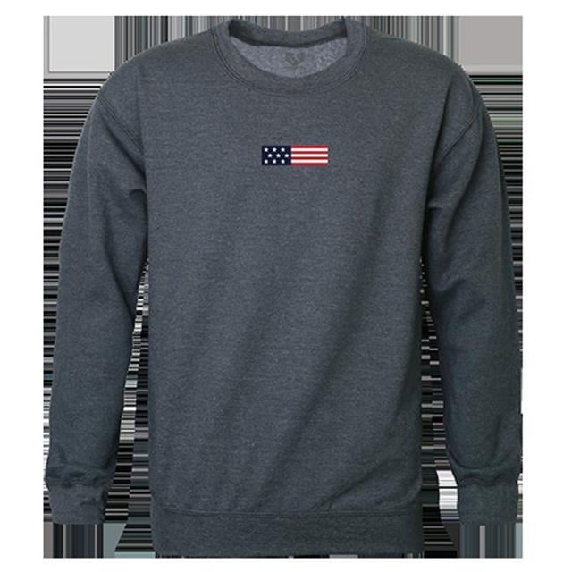 Rapid Dominance RS3-US1-HCH-04 Nous Drapeau 1 Graphique Sweat-Shirt Col Rond & 44; Charbon de Bruyère - Extra Large