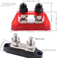 thumbnail image 3 of Bus Bars Power Distribution Block 12V 250A,Dual M8/10 Studs Terminals Block,2pcs, 3 of 9