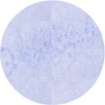 thumbnail image 1 of Ahgly Company Tapis Rond Lavable en Machine Intérieur Transitionnel Bleu Lavande, 5 Pieds Rond, 1 of 7