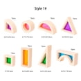thumbnail image 4 of Wooden Rainbow Stacking Blocks,Montessori Sensory Building Toys for Toddler 2-7 Years Old, Best Educational Toys for Baby Boys or Girls Gift, 25 Pcs Colorful Wooden Building Blocks, 4 of 6