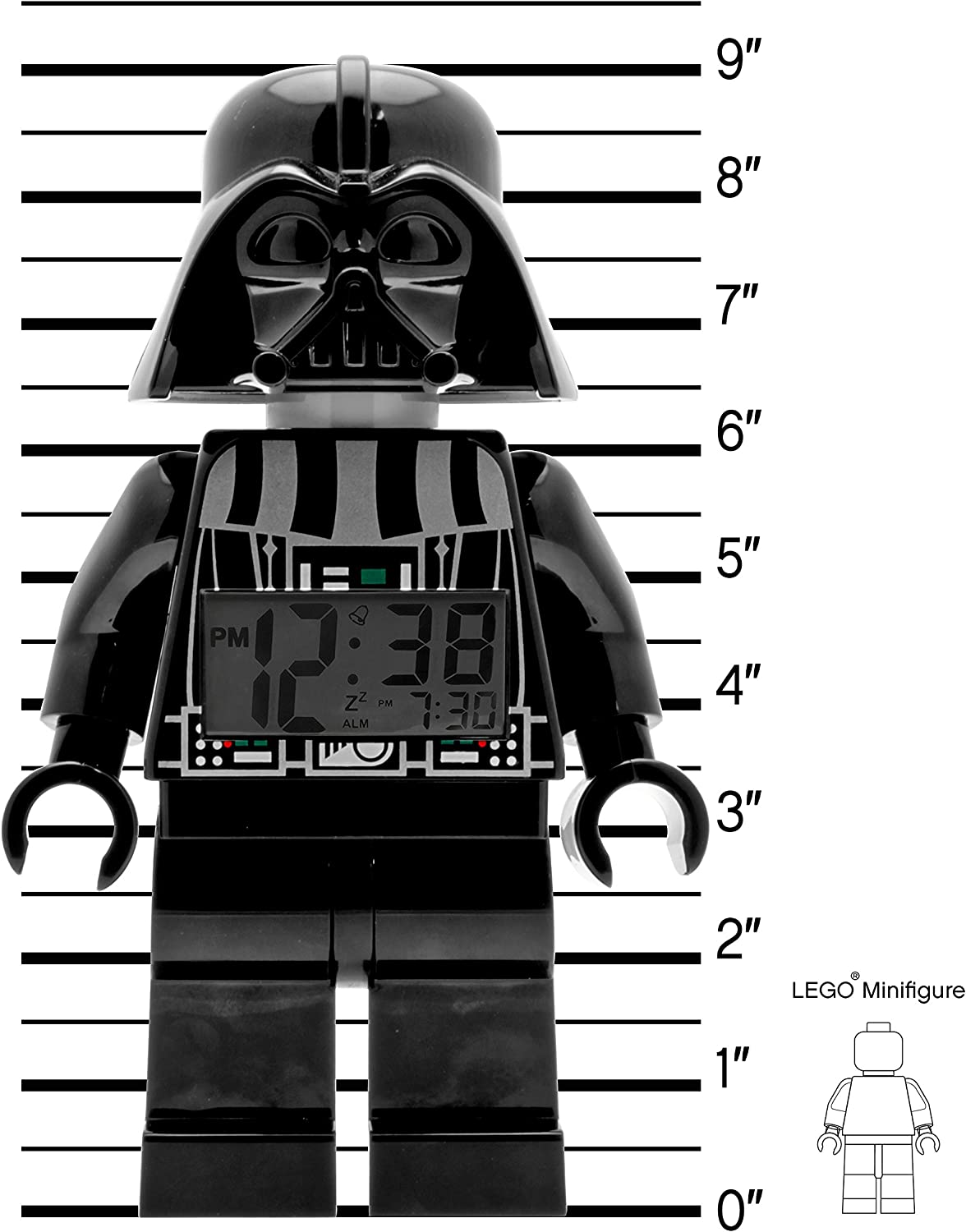 LEGO Star Wars 9002113 Darth Vader Kids Minifigure Light Up Alarm
