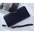 thumbnail image 2 of （3PCS）Wallet Leather Ladies Wallet Large Wallet Women With Zipper Gold Purses Ladies Long (Dark Blue), 2 of 2