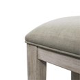 thumbnail image 4 of Heartland Off White Wood Upholstered Console Stool, 4 of 5
