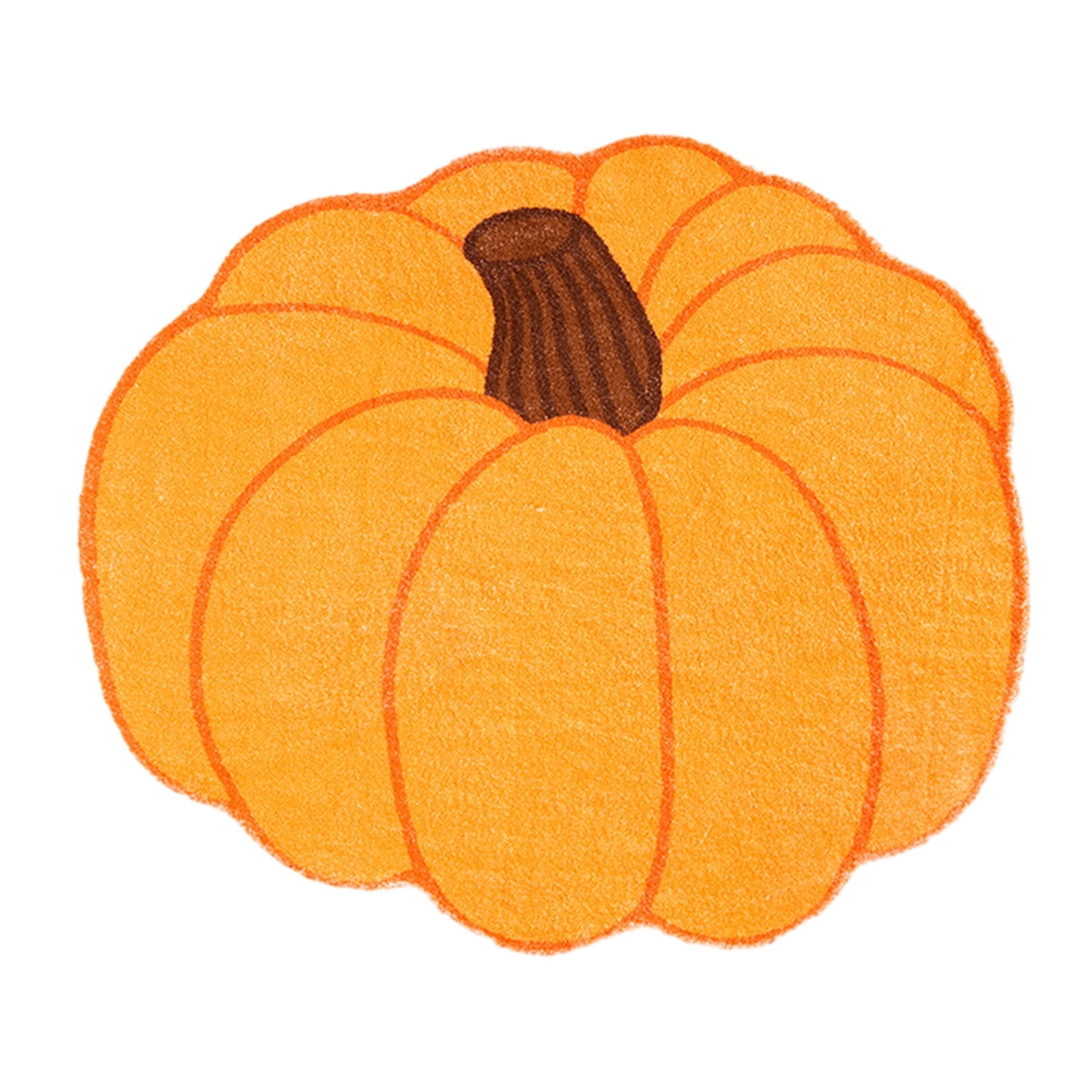 Bath Mats for Bathroom Orange Pumpkin Bath Mat for Bathroom,Cute Pumpkin Orange Bathroom Rug Non Slip Shaped Bathtub Rug Bathroom Tub Shower Rugs Washable Bath Mats for Bathroom Non Slip