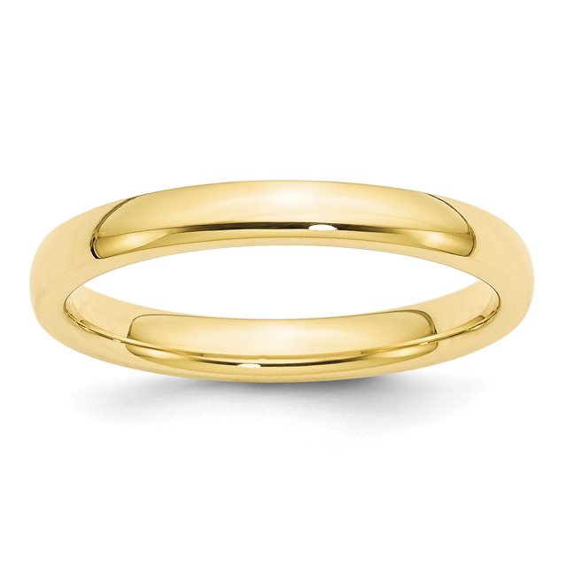 10KY 3mm Standard Comfort Fit Band Size 8.5 Size 8.5