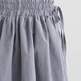 thumbnail image 3 of Diufon Chiffon Shorts for Women Elastic Waisted Ruffle Pleated Pants Solid Color Drawstring Shorts Pants, 3 of 5