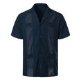 thumbnail image 1 of XDZJLR Men Shirt Spring And Summer Fashion And Leisure Dongfeng Pocket Button Lapel Short Sleeve Tops, 1 of 7