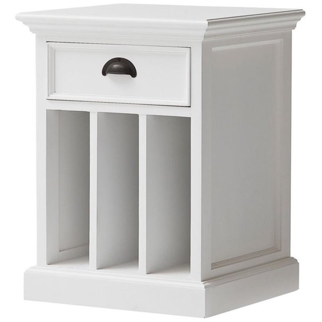 Beaumont Lane Table de Nuit à 1 Tiroir en Blanc Pur (Assemblée)