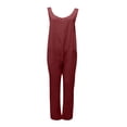 thumbnail image 5 of zanvin Pantalon pour Femmes, Combinaison Décontractée Ample et en Vrac avec Poches pour Femmes Grande Taille, Combinaison Mode, Pantalon Salopette en Coton et Lin, Combinaison Ample Décontractée, 5 of 5