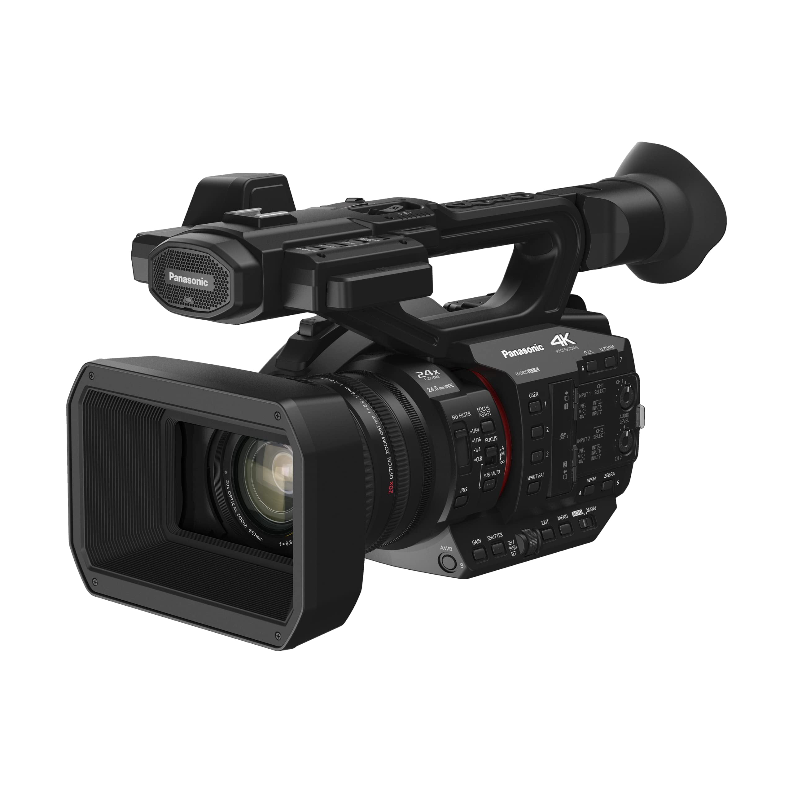 Panasonic HC-X20 Camcorder, 4K 60p, 1.0-inch Sensor, 24.5mm Wide