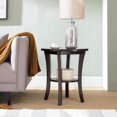 thumbnail image 2 of Leick Furniture Boa Round Wood End Table in Chocolate Cherry, 2 of 5