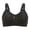 black, variant on Women Bra Fashion Soft Comfortable Solid Color Wire Free Bralette Underwear Stretchy Plus Size Brassiere Gift For Mom
