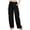 Black-wide leg trousers, variant on YFNNUP Women Wide Leg Pants Straight Leg Lounge Trouser Elastic Waist Breathable Pant Casual Drawstring Vacation Trousers Khaki XXL