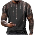 thumbnail image 1 of RKSTN Chemises pour Hommes Manches Courtes Décontractées Mode Col Rond Chandail à Enfiler T-Shirt Imprimé Hauts à Manches Courtes Chemises Hawaïennes pour Hommes, 1 of 4