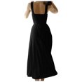 thumbnail image 4 of Timegard Robes d'Été pour Femmes à Larges Bretelles, Encolure Carrée, Sans Manches, Couleur Unie, Coupe Ajustée, Décontractée, Confortable, 4 of 6