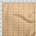 thumbnail image 4 of oneOone Silk Tabby Mustard Yellow Fabric Asian Floral Block Sewing Craft Projects Fabric Prints By Yard 42 Inch Wide, 4 of 5