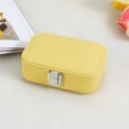 thumbnail image 1 of Double Layer Jewelry Storage Box Organizer Durable High Quality PU Leather Storage Box for Travel and Business Trips, 1 of 3