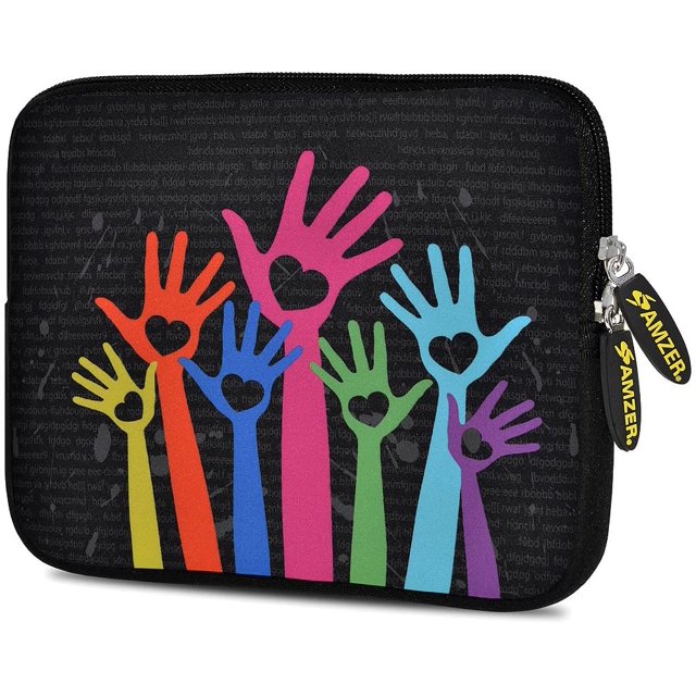 Amzer Housse en Néoprène 10.5 Pouces pour Tablette, eBook, Netbook - Hand on Heart (AMZ5057105)